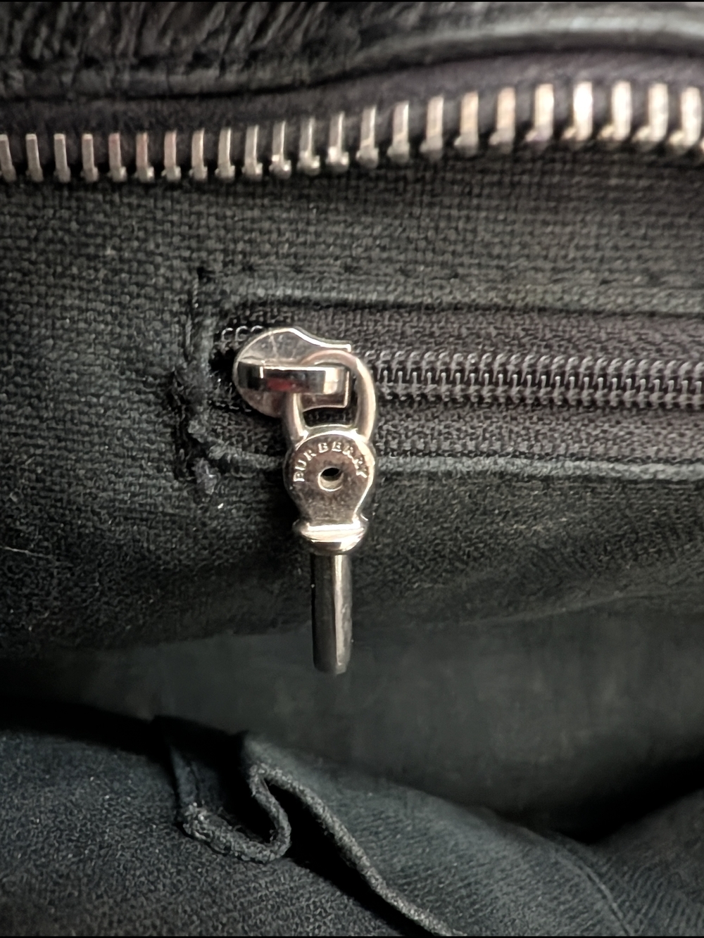 Authentic Burberry London with Leather Trim- Made In Italy - Picture 9 of 15